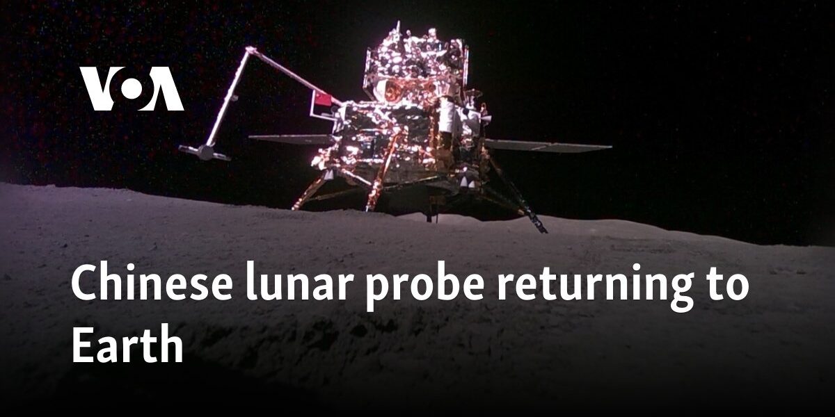 Chinese lunar probe returning to Earth