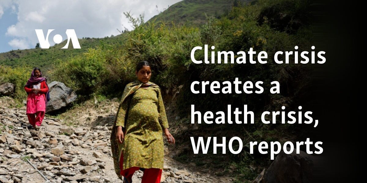 Climate crisis creates a health crisis, WHO reports