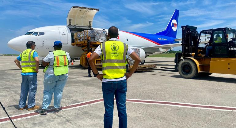 UN humanitarian flight takes vital medical supplies to Haiti