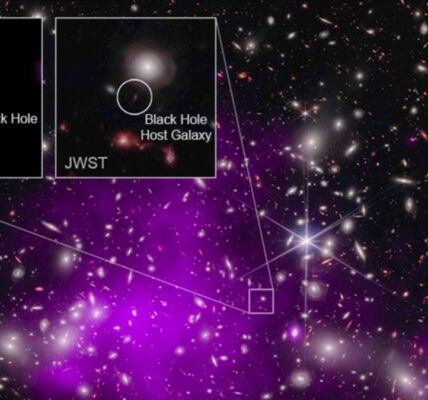 Elusive mid-sized black hole spotted at center of swallowed galaxy