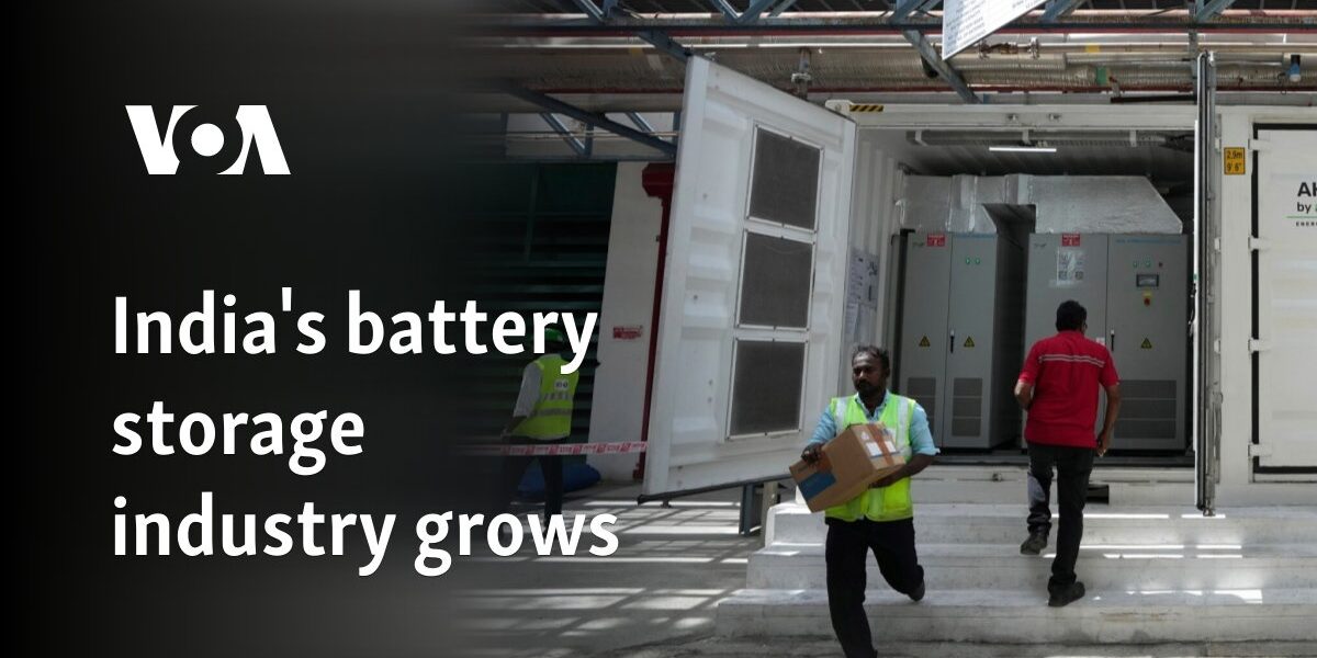 India's battery storage industry grows