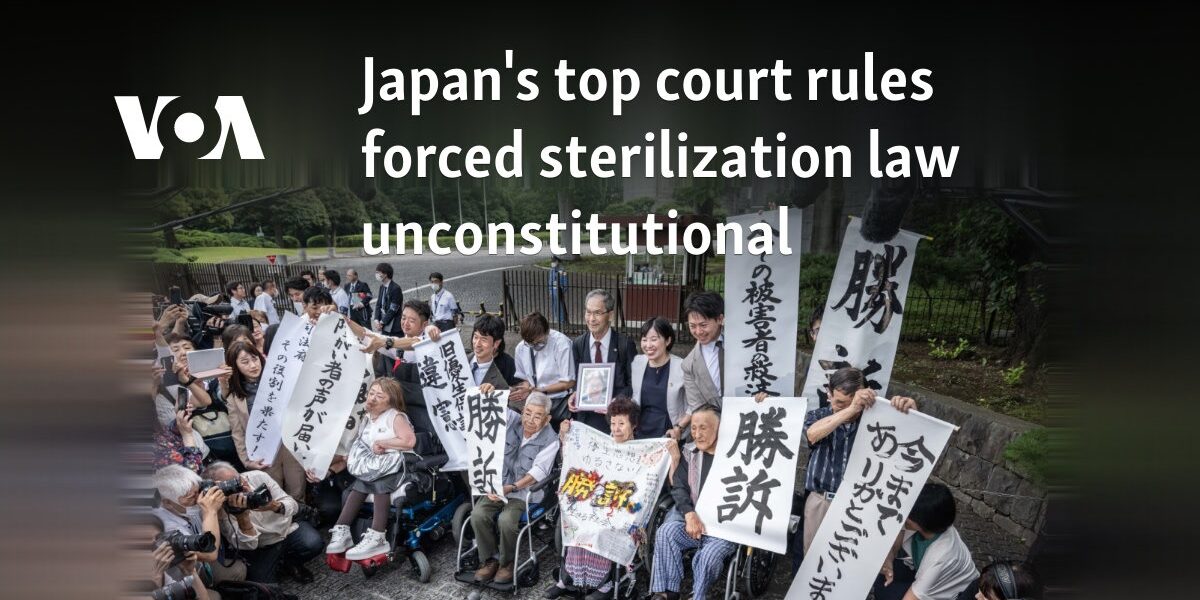 Japan's top court rules forced sterilization law unconstitutional