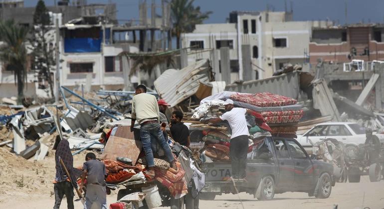 ‘Largest’ displacements so far in Gaza’s war of attrition: UN aid agencies