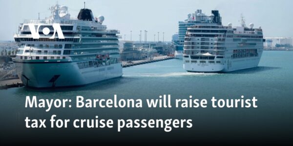 Mayor: Barcelona will raise tourist tax for cruise passengers