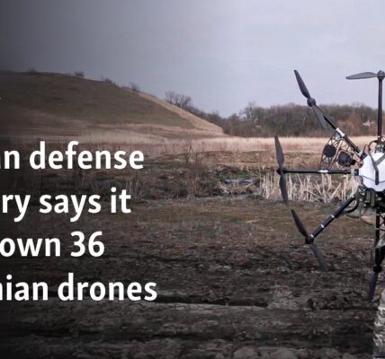 Russian defense ministry says it shot down 36 Ukrainian drones