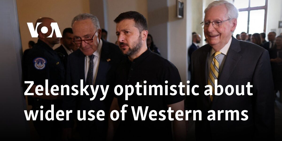 Zelenskyy optimistic about wider use of Western arms