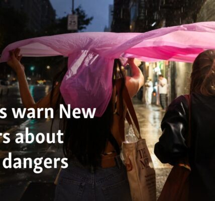 Drones warn New Yorkers about storm dangers