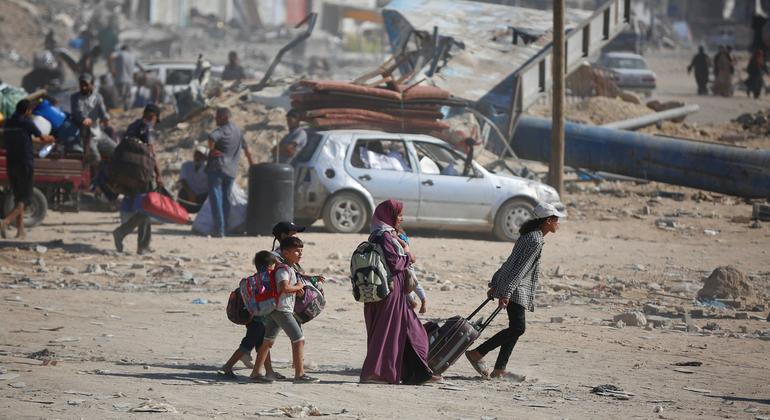 In Gaza, evacuation orders threaten to uproot UN’s aid hub once again