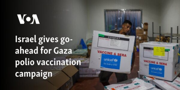 Israel gives go-ahead for Gaza polio vaccination campaign