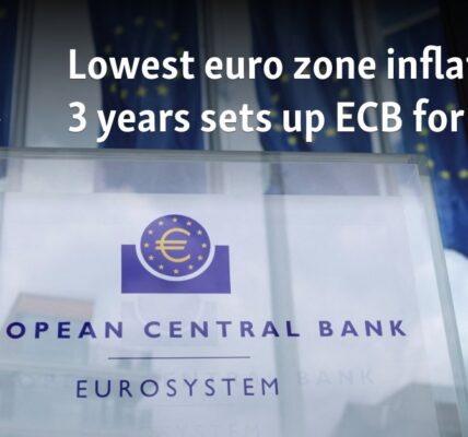 Lowest euro zone inflation in 3 years sets up ECB for cut