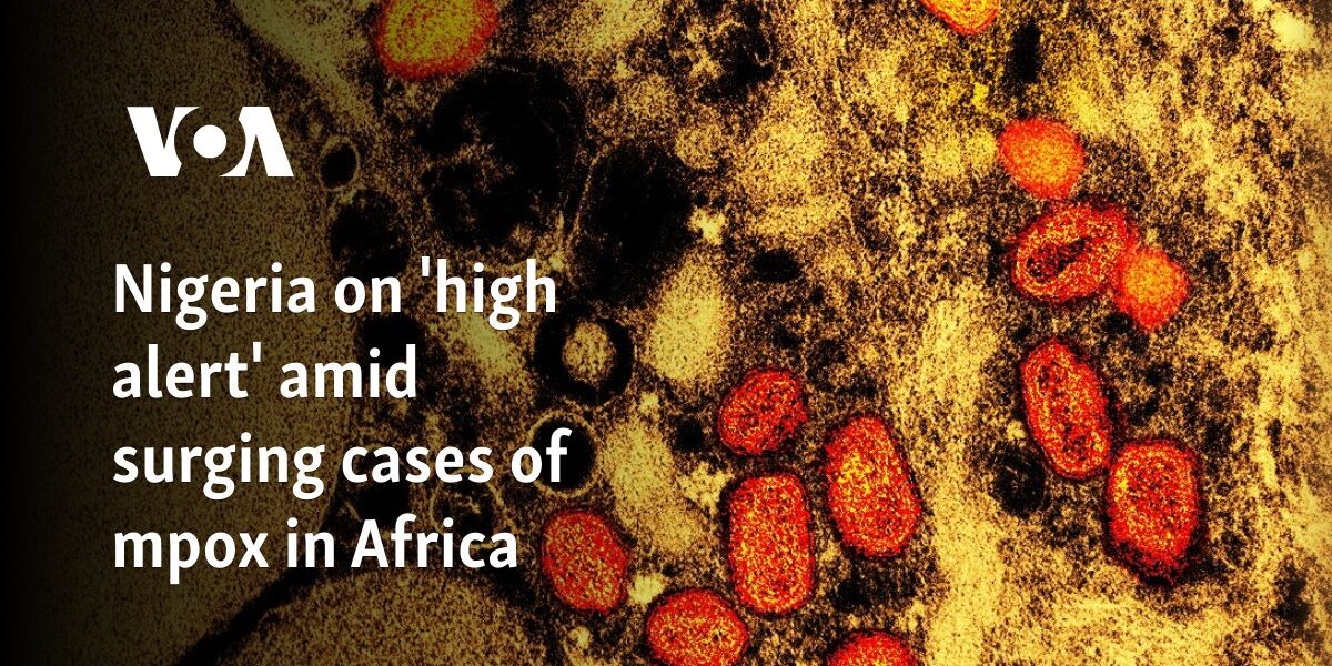 Nigeria on 'high alert' amid surging cases of mpox in Africa