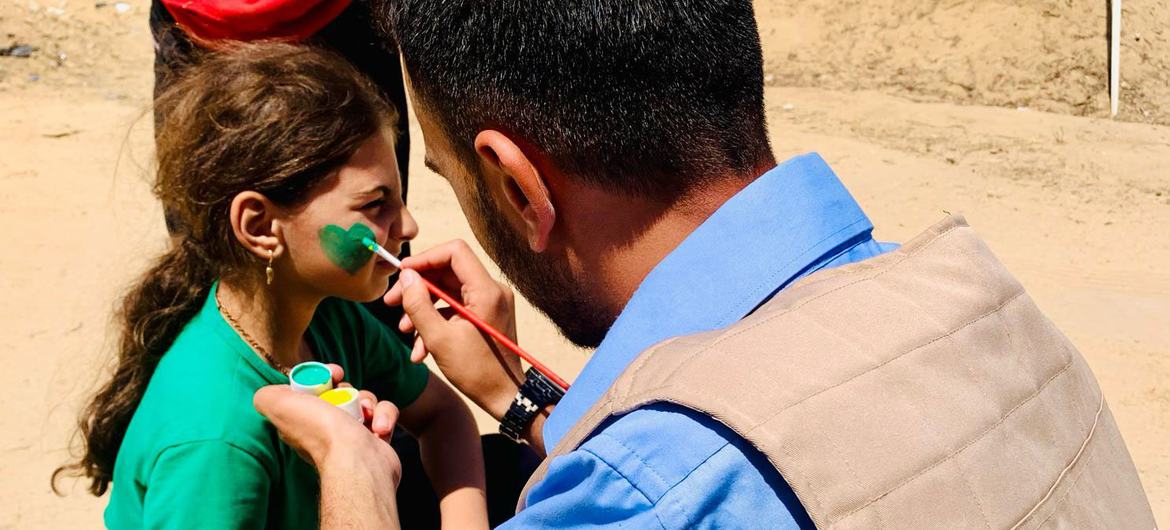 Ahmed Halabi uses his own childhood experience living under Israeli occupation to design youth-led initiatives that provide psychological support for children, teenagers and women.