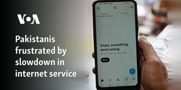 Pakistanis frustrated by slowdown in internet service
