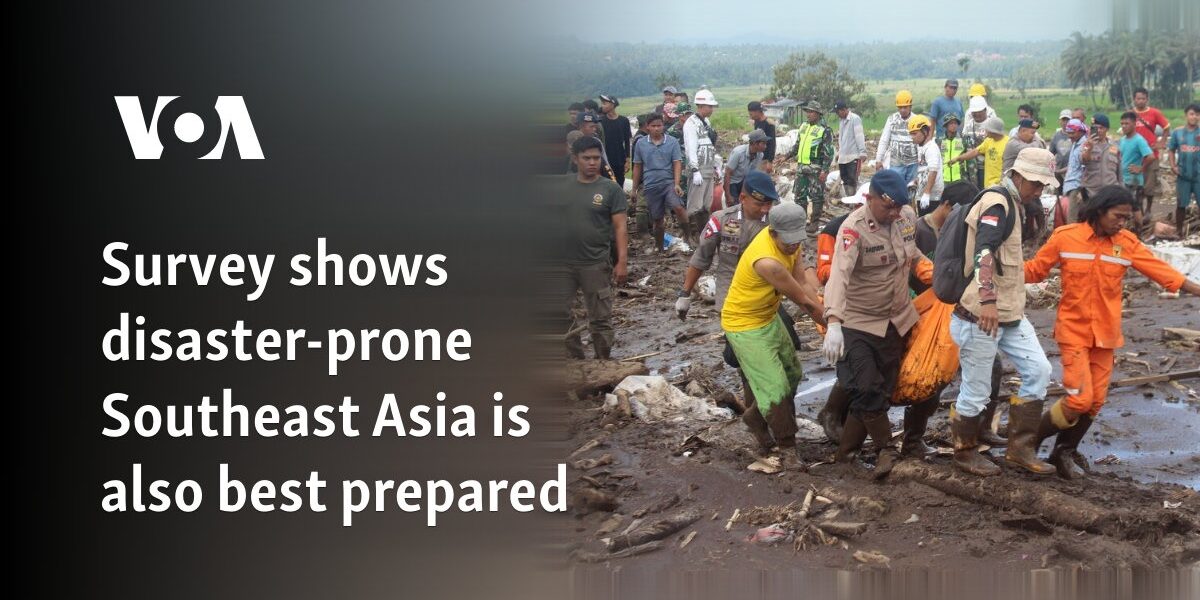 Survey shows disaster-prone Southeast Asia is also best prepared