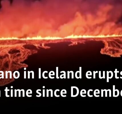 Volcano in Iceland erupts for sixth time since December