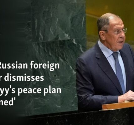 At UN, Russian foreign minister dismisses Zelenskyy's peace plan as 'doomed'