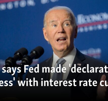 Biden says Fed made 'declaration of progress' with interest rate cut