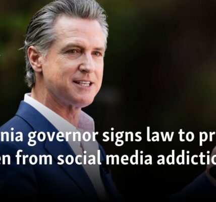 California governor signs law to protect children from social media addiction