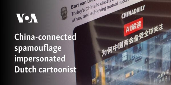 China-connected spamouflage impersonated Dutch cartoonist