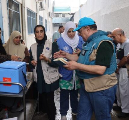 Gaza: 160,000 more children vaccinated against polio in southern Gaza