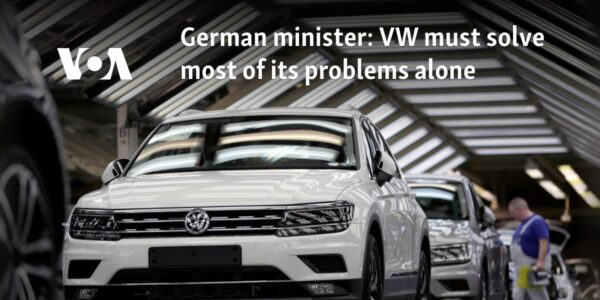 German minister: VW must solve most of its problems alone