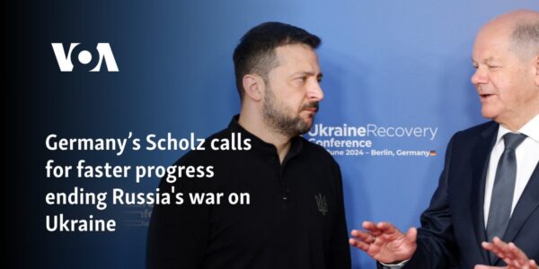 Germany’s Scholz calls for faster progress ending Russia's war on Ukraine