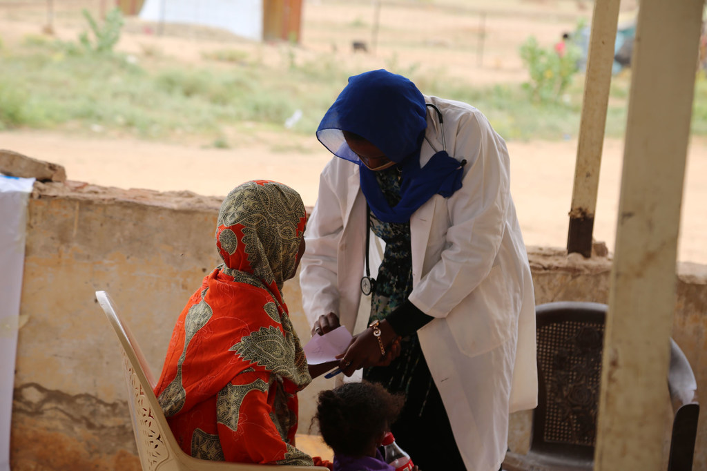 Midwives and other health professionals at the Khartoum Maternity Hospital, Sudan..