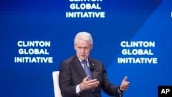 Bill Clinton, Founder and Board Chair of the Clinton Foundation & 42nd President of the United States, speaks during the Clinton Global Initiative, in New York, Sept. 23, 2024.