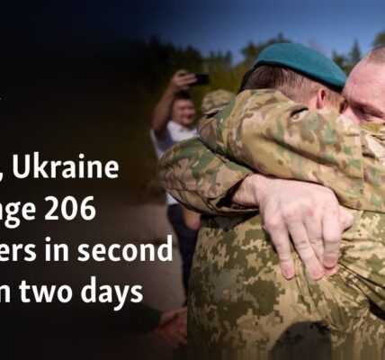 Russia, Ukraine exchange 206 prisoners in second swap in two days