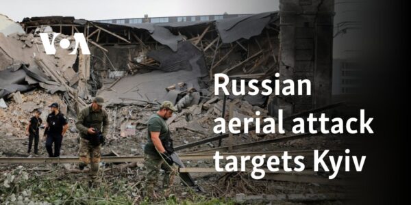 Russian aerial attack targets Kyiv