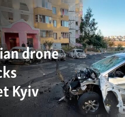 Russian drone attacks target Kyiv