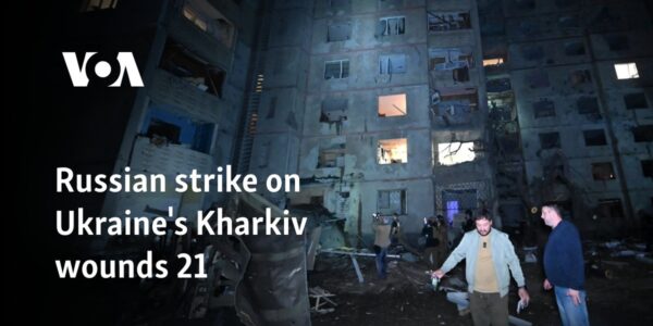 Russian strike on Ukraine's Kharkiv wounds 21