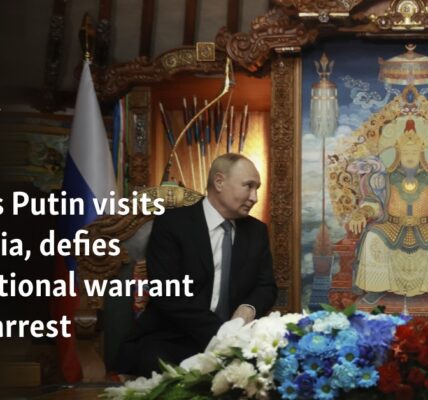 Russia's Putin visits Mongolia, defies international warrant for his arrest