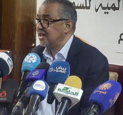 The world must ‘wake up and help Sudan out of the nightmare of conflict’ says WHO’s Tedros