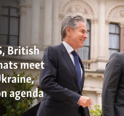 Top US, British diplomats meet with Ukraine, Gaza on agenda