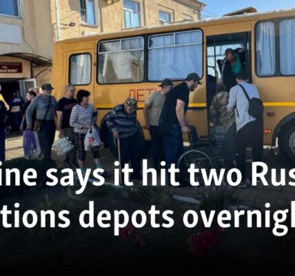 Ukraine says it hit two Russian munitions depots overnight