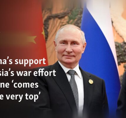 US official: China's support for Russia's war effort in Ukraine 'comes from very top'