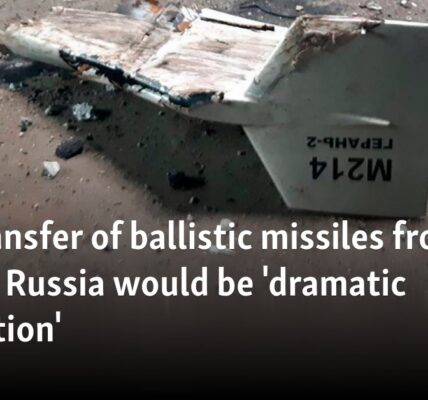 US: Transfer of ballistic missiles from Iran to Russia would be 'dramatic escalation'