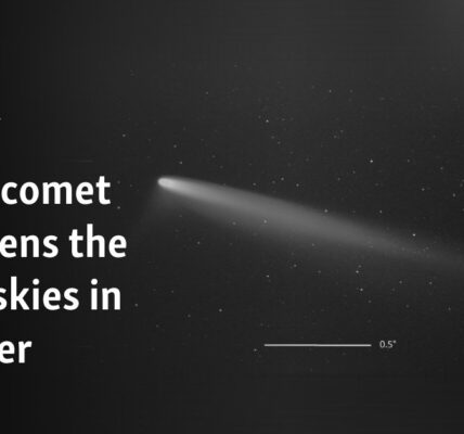 A rare comet brightens the night skies in October