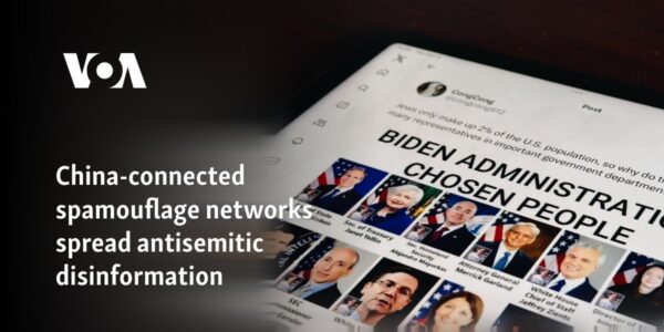 China-connected spamouflage networks spread antisemitic disinformation