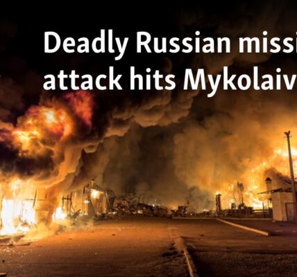 Deadly Russian missile attack hits Mykolaiv