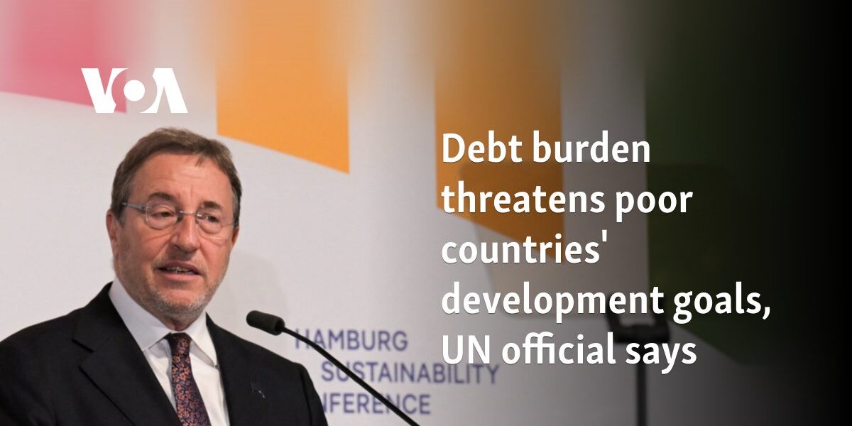 Debt burden threatens poor countries' development goals, UN official says