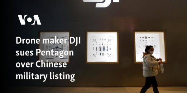 Drone maker DJI sues Pentagon over Chinese military listing