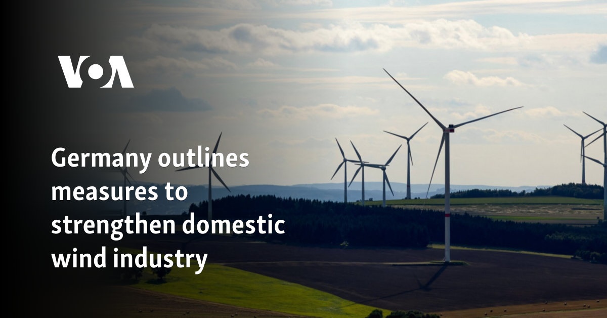 Germany outlines measures to strengthen domestic wind industry