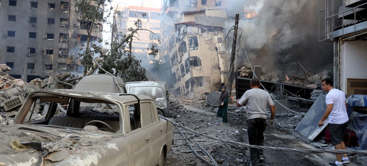 The suburbs of Beirut have been heavily targeted by airstrikes. 