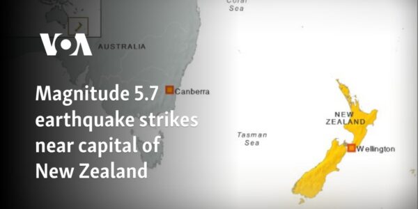 Magnitude 5.7 earthquake strikes near capital of New Zealand