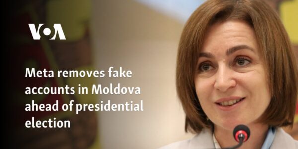 Meta removes fake accounts in Moldova ahead of presidential election