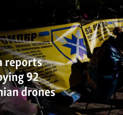 Russia reports destroying 92 Ukrainian drones