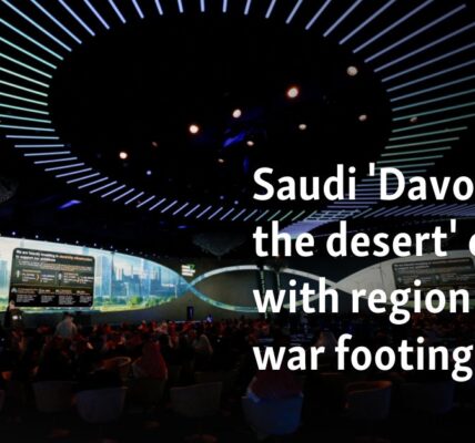 Saudi 'Davos in the desert' opens with region on war footing