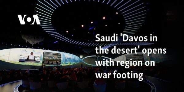 Saudi 'Davos in the desert' opens with region on war footing